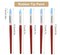 Silicone Shaping and Sculpture Brush Tools, Set of 5 Brushes,